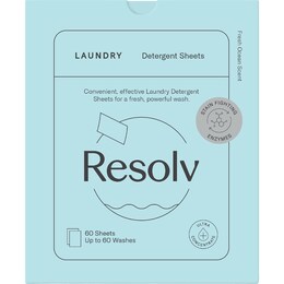  Resolv Laundry Detergent Sheets Fresh Ocean 60 pack