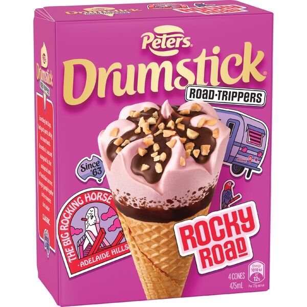 Peters Drumstick Rocky Road 4 pack