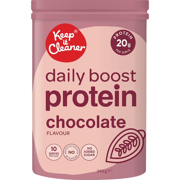 Keep It Cleaner Daily Boost Protein Powder Chocolate 340g