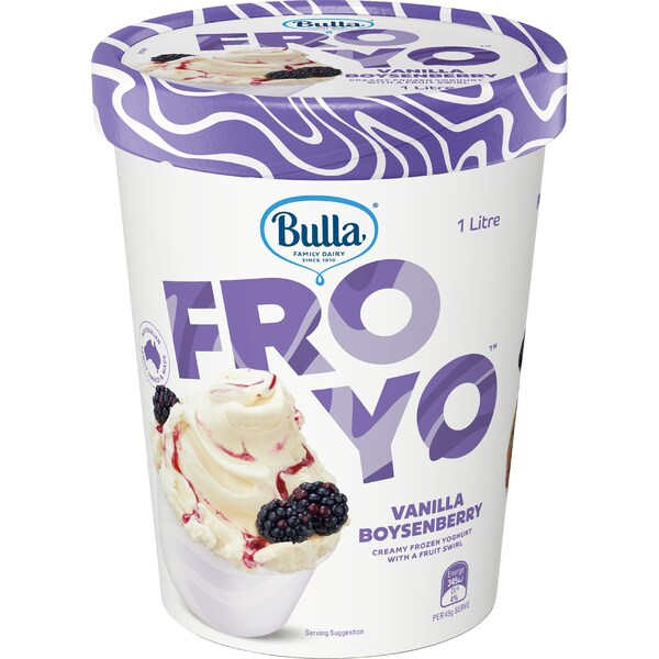 Bulla Fro Yo Tub Boysenberry 1L
