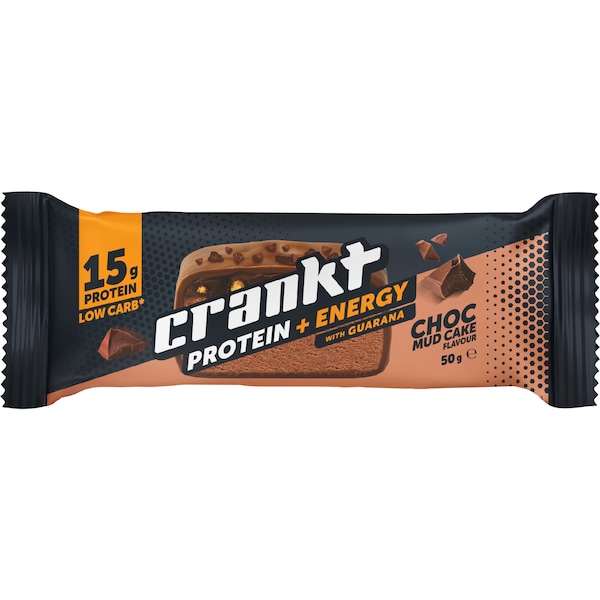 Crankt Protein & Energy Bar Choc Mud Cake Flavour 50g
