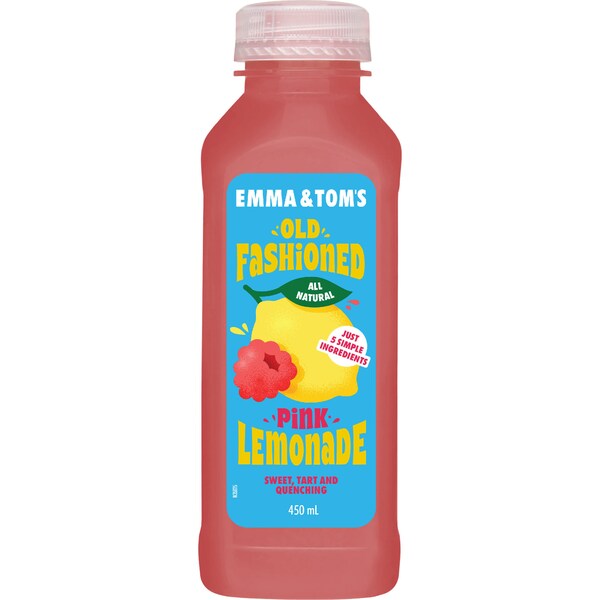 Emma & Tom's Old Fashioned Pink Lemonade Juice 450mL