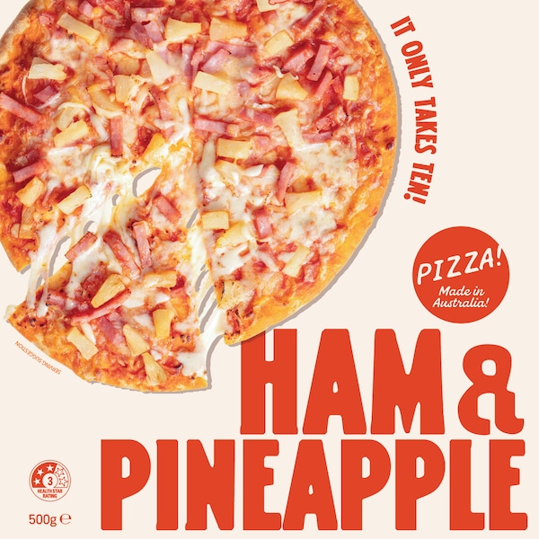 Pizza Ham & Pineapple 500g