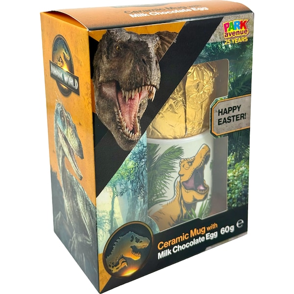 Park Avenue Jurassic World Ceramic Mug With Milk Chocolate Egg 60g