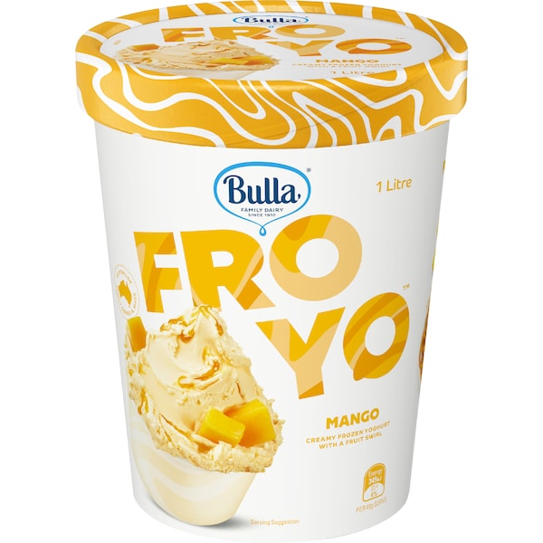 Bulla Fro Yo Tub Mango 1L