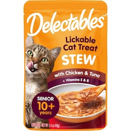 Delectables Lickable Stew Senior Cat Treats With Chicken & Tuna 40g – Woolworths