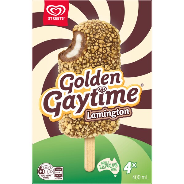 Streets Golden Gaytime Lamington 400mL