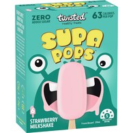 Twisted Healthy Treats Supa Pops Strawberry Milkshake