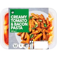 Woolworths Creamy Tomato & Bacon Pasta