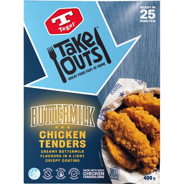 Tegel Take Outs Buttermilk Chicken Tenders 400g