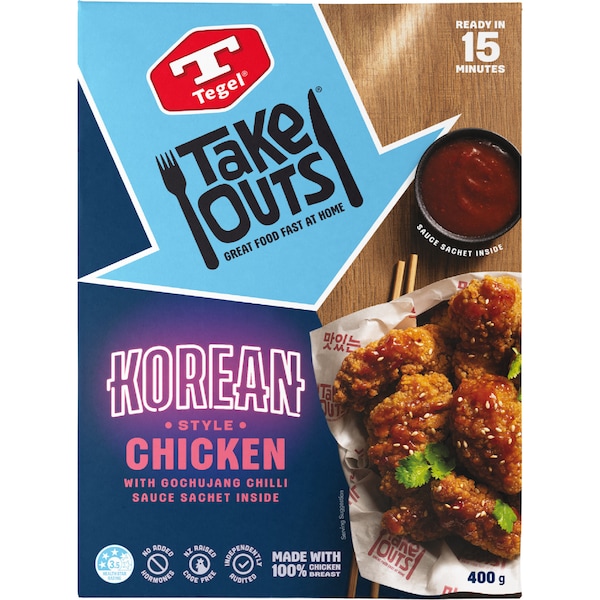 Tegel Take Outs Korean Style Chicken 400g