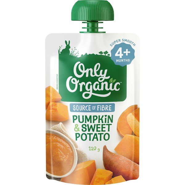 Only Organic Pumpkin & Sweet Potato 120g