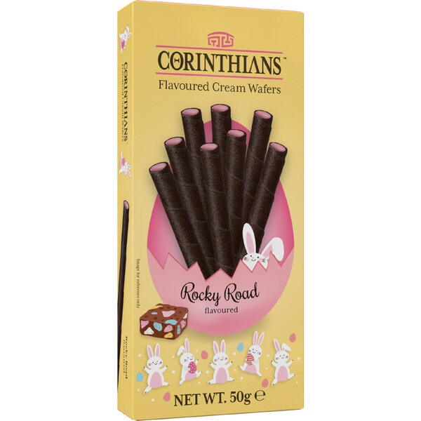 Corinthians Easter Flavoured Cream Wafers Rocky Road 50g