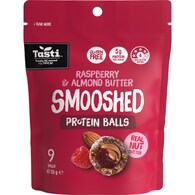 Tasti Smooshed Protein Balls Raspberry & Almond Butter