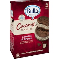Bulla Creamy Classics Cookies & Cream Sandwich
