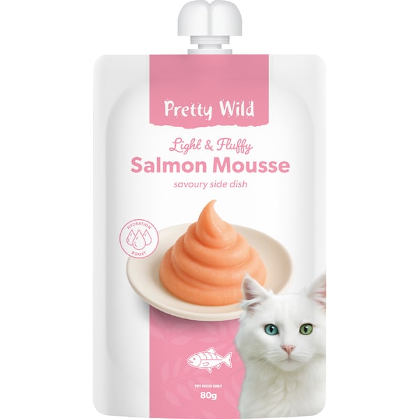 Pretty Wild Salmon Mousse Cat Treats 80g