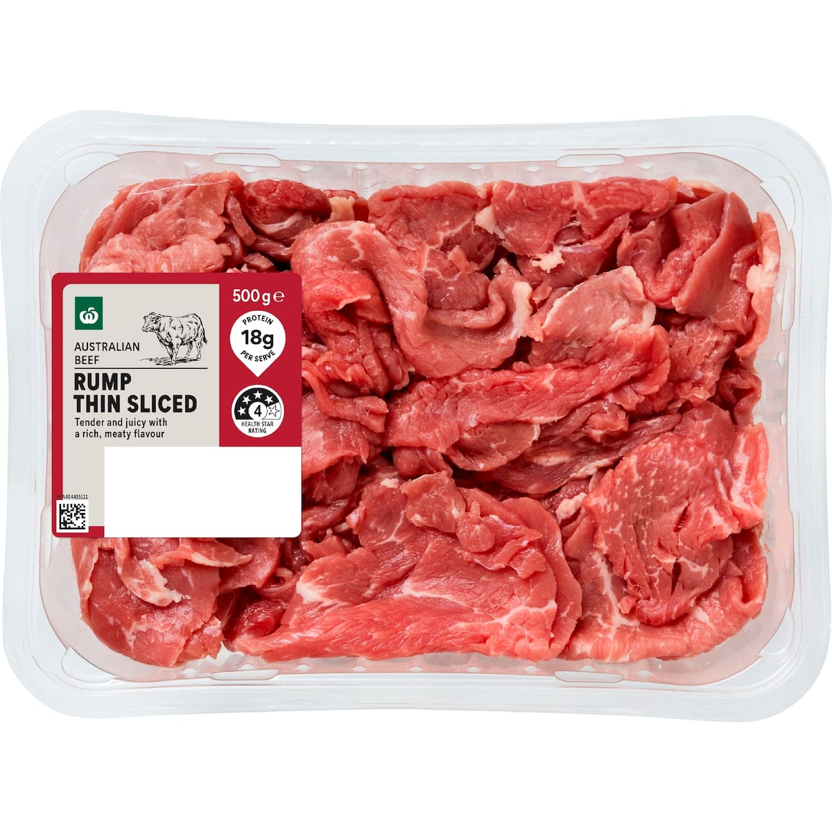 Woolworths Beef Rump Thin Sliced 500g | bunch