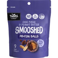 Tasti Smooshed Protein Balls Choc Fudge & Peanut Butter