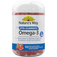 Nature's Way Adult Vita Gummies Omega 3 Berry & Blood Orange Flavoured