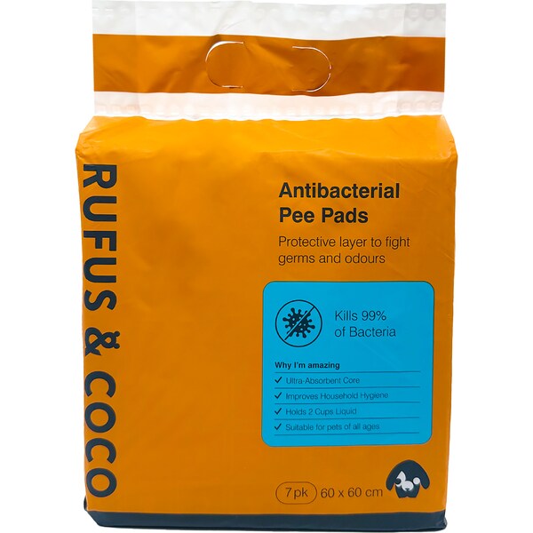 Rufus & Coco Antibacterial Pet Pee Pads 7 pack