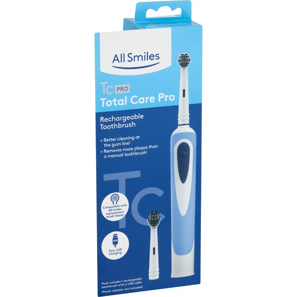 All Smiles Rechargeable Electric Toothbrush 1 pack