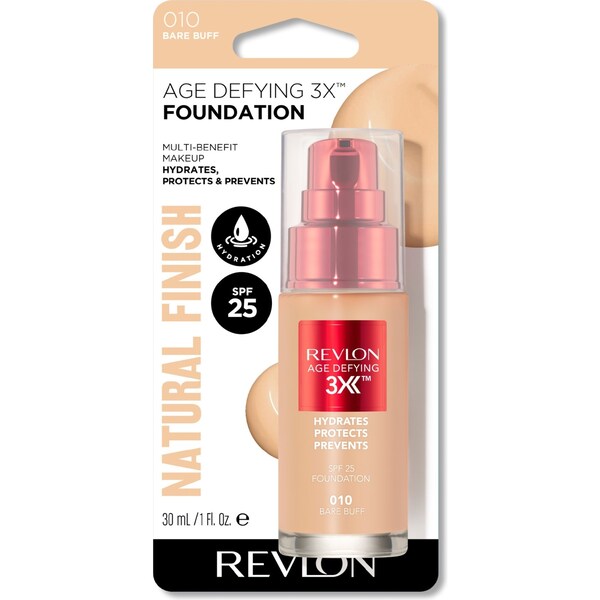 Revlon Age Defying 3X Foundation Natural Finish Bare Buff 30mL