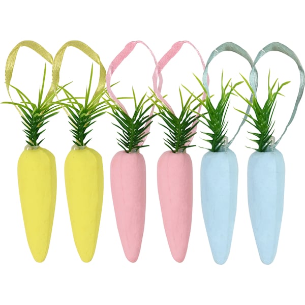 Mirabella Mini Easter Carrots Rainbow 6 pack