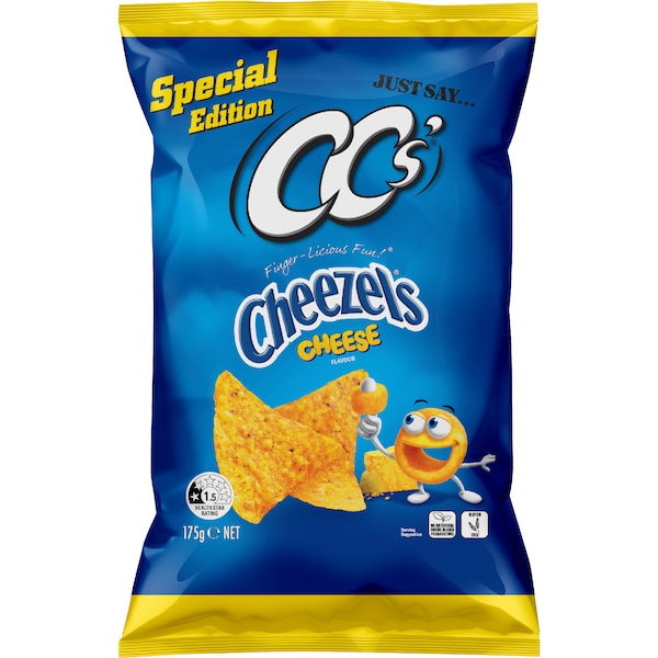 CC's Corn Chips Cheezels 175g