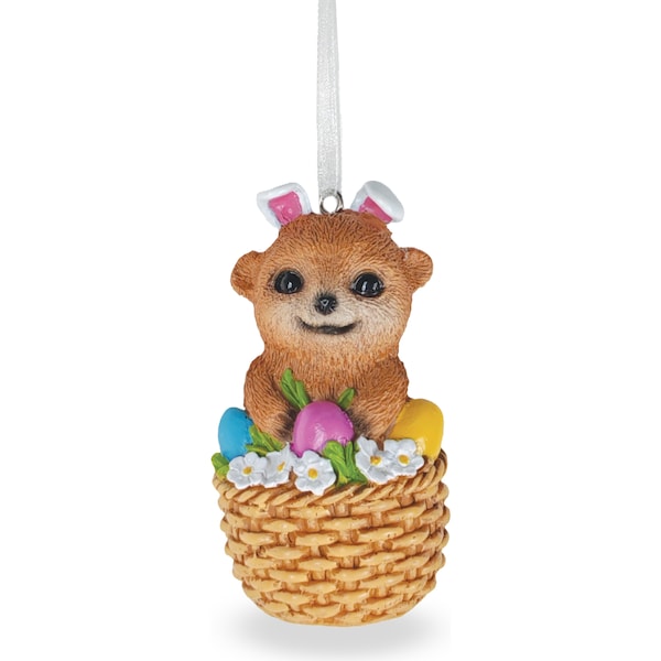 Mirabella Hanging Easter Meerkat Basket Bunny each