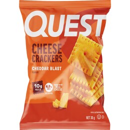 Quest Cheese Crackers Cheddar Blast 30g – Woolworths
