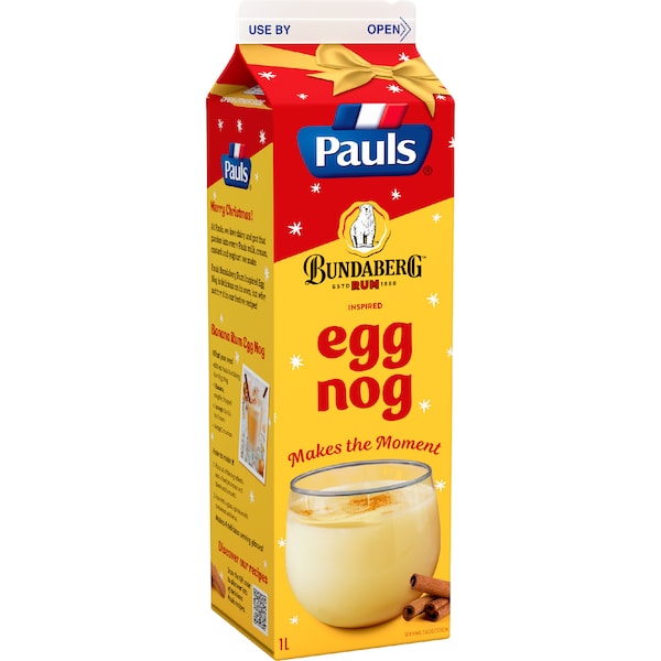 Pauls Egg Nog Bundaberg Rum 1L