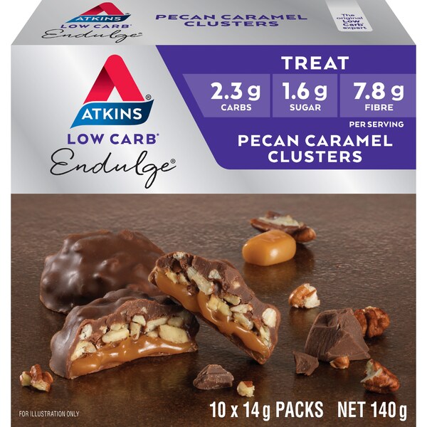 Atkins Endulge Pecan Caramel Clusters 10 pack