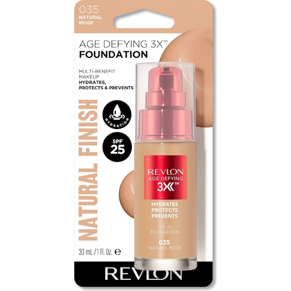 Revlon Age Defying 3X Foundation Natural Beige 30mL