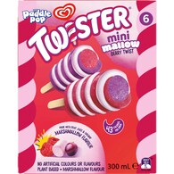 Paddle Pop Twister Mini Mallow Berry Twist