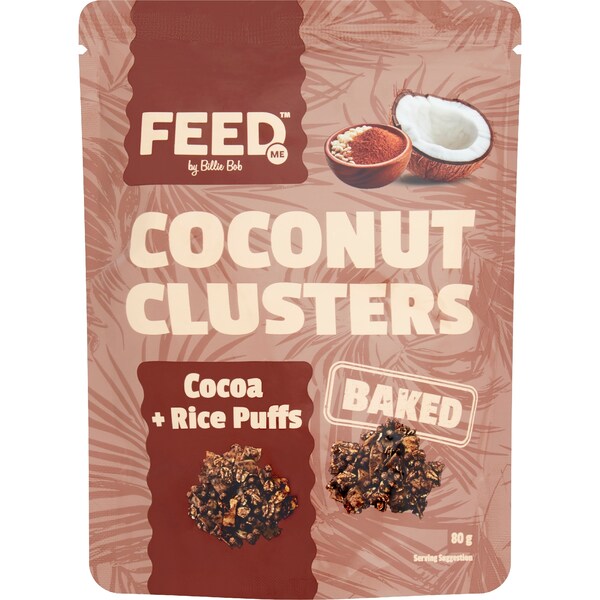 Feed Me Coconut Clusters Cocoa & Puffed Rice 80g