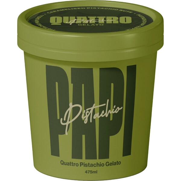 Pistachio Papi Quattro Pistachio Gelato 475mL