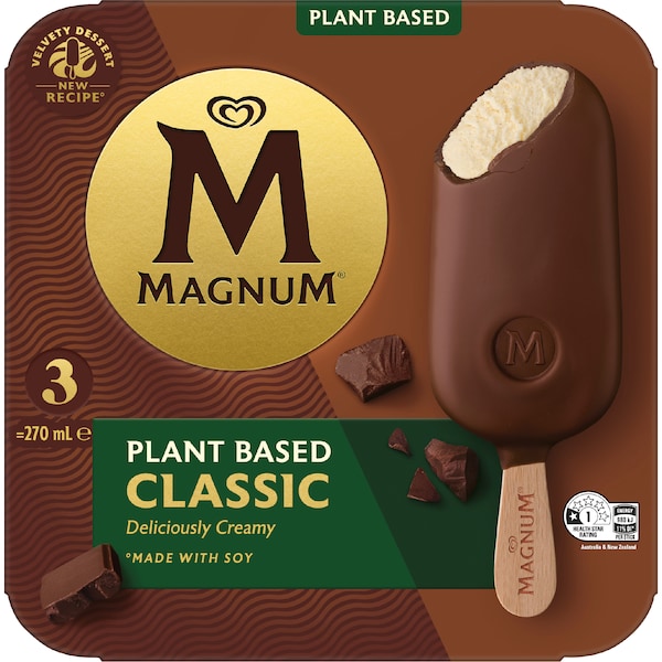 Magnum Plant Based Classic Dessert Sticks 4 pack