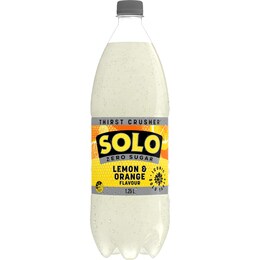 Solo Zero Sugar Lemon Orange Soft Drink Bottle 1.25L – Woolworths