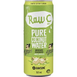 Raw C Raw C Pure Coconut Water White Chocolate & Pistachio Papi 325mL
