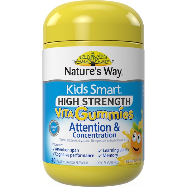 Nature's Way Kids Smart Vita Gummies Attention & Concentration 40 pack