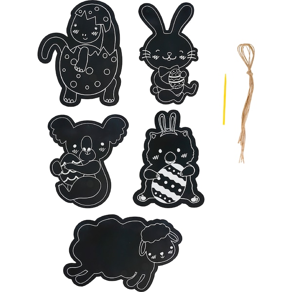 Easter Do It Yourself Scratch Art Kit each