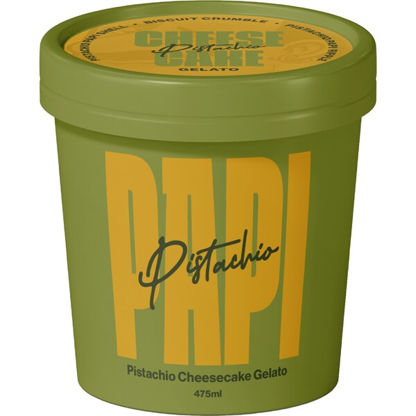 Pistachio Papi Pistachio Cheesecake Gelato 475mL