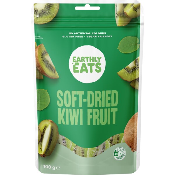 Earthly Eats Soft Dried Kiwi Fruit 100g
