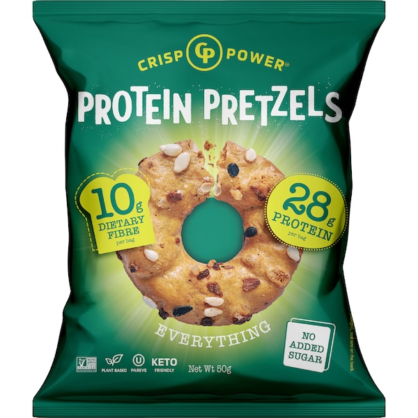 Crisp Power Protein Pretzel Everything 50g