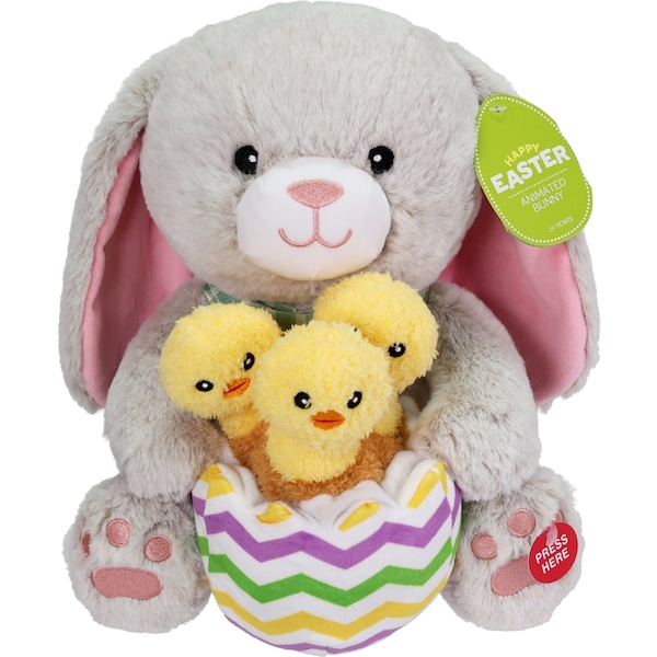 Easter Animated Plush Bunny each