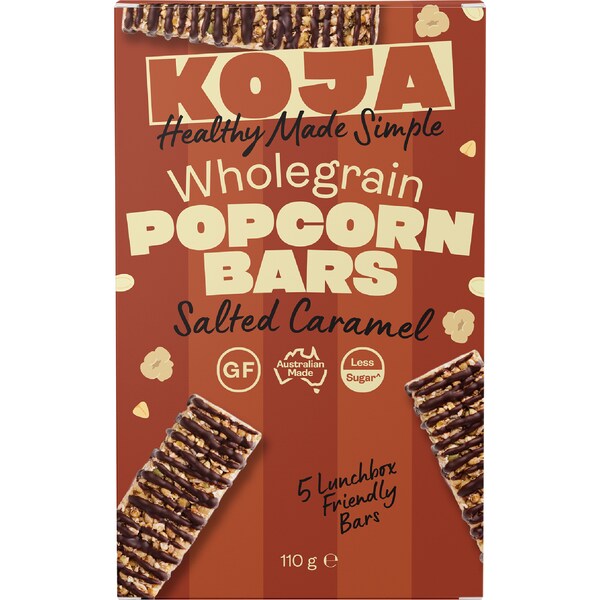 Koja Wholegrain Popcorn Bar Salted Caramel 5 pack