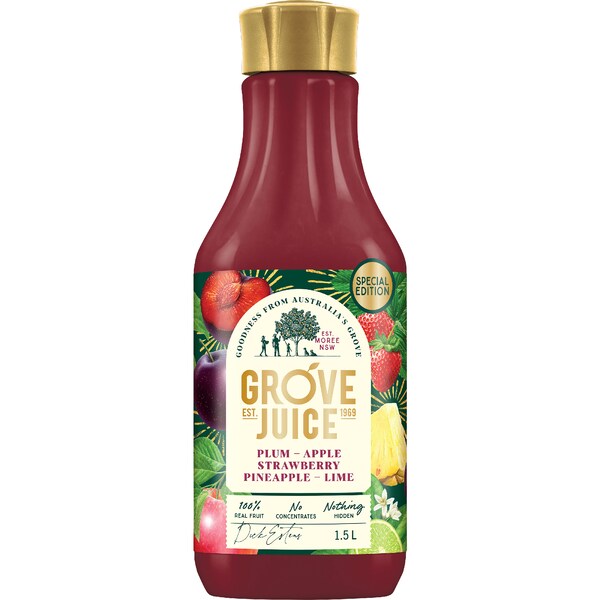 Grove Juice Plum Apple Strawberry Pineapple & Lime 1.5L