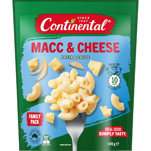 Continental Pasta & Sauce Macc & Cheese 145g
