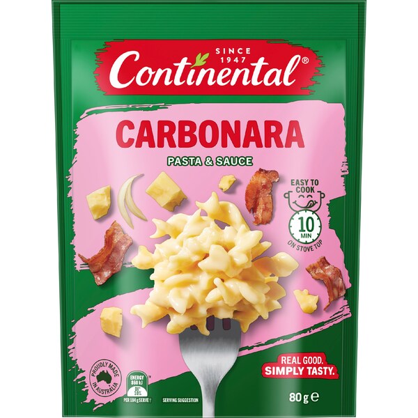 Continental Pasta & Sauce Carbonara 80g