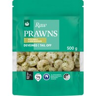 Woolworths Raw Tail Off Prawns With Garlic & Herb